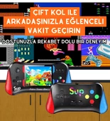 Retro Atari Oyun Konsolu - 500 Dahili Oyun, Çift Kollu, TV Bağlantılı - 6