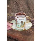 ACAR İSTANBUL 6 KİŞİLİK PORSELEN KAHVE FİNCANI TAKIMI HOME TOWN - 3