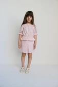 Kız Çocuk Alina Madonna Pudra Pembe Etek Bluz Takım - 5