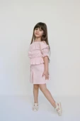 Kız Çocuk Alina Madonna Pudra Pembe Etek Bluz Takım - 2