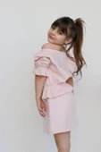 Kız Çocuk Alina Madonna Pudra Pembe Etek Bluz Takım - 7