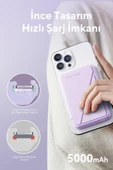 Voltme MagPak 5000mAh Magsafe Kablosuz Powerbank- Usb-C /MagSafe Hızlı Şarj Lila 22.5W - 2