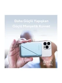 Voltme MagPak 5000mAh Magsafe Kablosuz Powerbank- Usb-C /MagSafe Hızlı Şarj Mavi 22.5W - 4
