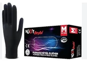 BEYBİ NJOY SİYAH PUDRASIZ NİTRİL ELDİVEN 100'LÜ M - 1
