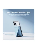 Voltme MagPak 5000mAh Magsafe Kablosuz Powerbank- Usb-C /MagSafe Hızlı Şarj Mavi 22.5W - 5