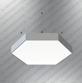 D-9007-1S Oval Altıgen Davul Linear Aydınlatma Modern - 1