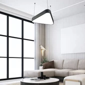 D-9015-1S Oval Üçgen Linear Aydınlatma Modern Led Avize - 1