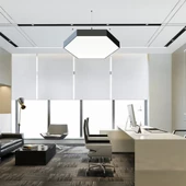 D-9007-1S Oval Altıgen Davul Linear Aydınlatma Modern - 2