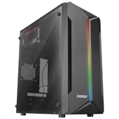 Everest SABER RGB Led Şeritli Peak 250W Akrilik Yan Panel M-ATX Mini-T Gaming Oyuncu Kasası - 1