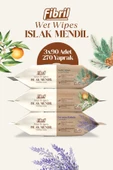 Fibril  Karma Serisi Çiçek Islak Mendil 3x90 Paket 270 Yaprak Doğal Esans , Geri Dönüştürülebilir Kumaş thumbnail 1