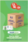 Fibril  Pratik Yüzey Temizlik Havlusu Temizlik Çam Kokulu 12 X 100 (TOPLAM 1200 YAPRAK) thumbnail 1