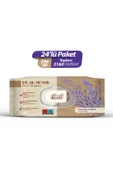 Fibril  Lavanta Kokulu Islak Mendil 24x90 Pk 2160 Yaprak Doğal Esans , Geri Dönüştürülebilir Kumaş thumbnail 2