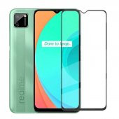 Realme C15  Kenarları Kırılmaya Dayanıklı Cam Ekran Koruyucu - 1