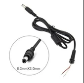 6,3x3,0 mm Toshıba Notebook Adaptör Tamir Kablosu 6.3mm 3.0mm kablo 6.3x3.0  Uç dc kablo - 1