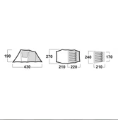 Husky Stan Family baul 4 Kişilik Aile Çadırı 1.90 m - 8