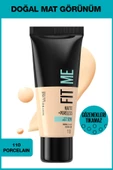 Maybelline New York Fit Me Matte+ Poreless Fondöten - 110 Porcelain - 1