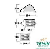 HUSKY BIZAM ARMY 2 KISILIK CADIR - 5