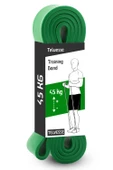45 KG Direnç Bandı Kas Geliştirme Lastiği Fitness Pilates Cross Training Bant Yeşil - Ultra Sert thumbnail 2