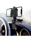 Space24 SP117 Numaratörlü 360 Derece Dönebilen Başlık Araç İçi Telefon Tutucu Siyah - 3