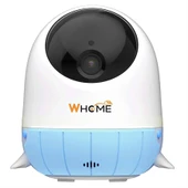 Ayt Whome Yapay Zeka Desteli 360 Derece Dönebilen Gece Görüşlü Mavi Wifi İp Bebek Güvenlik Kamerası Kart Destekli - 4