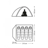 NATUREHİKE P SERİSİ 4 KİŞİLİK TURUNCU ÇADIR - 3