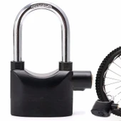 Ayt Sunup 110 Desibel Alarmlı Asma Kilit Uzun Büyük Alarmli Bisiklet Kilidi 3 Anahtarlı 12.5x9.5x3.6cm thumbnail 2