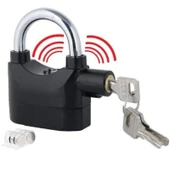 Ayt Sunup 110 Desibel Alarmlı Asma Kilit Uzun Büyük Alarmli Bisiklet Kilidi 3 Anahtarlı 12.5x9.5x3.6cm thumbnail 1