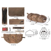 NATUREHİKE MG Altıgen Glamping KANVAS KAMP Çadırı - 5