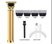Şarj Edilebilir Saç Sakal Ense Çizim Tüm Vücut Tüyü Lazer Öncesi Tıraş Makinesi Sarı - 1