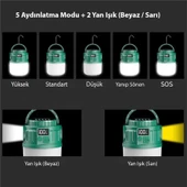 Ayt Powermaster V65-3 24 Ledli 1200 Mah Solar Güneş Enerjili Kamp Lambası Aydınlatma Işıldak Fener - 8