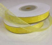 Organze Sarı Renkli Kurdele 10mm. - 1