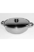 Gülsan Mega Basık Paslanmaz Çelik Pilav Tenceresi 24 CM thumbnail 2