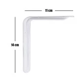 Raf Altı Ayak Raf Tutucu L Demir 11 x 14 cm Beyaz Montaj Aparatı (2 ADET) thumbnail 3