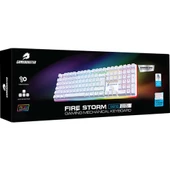 Gamebooster G918 Fire Storm RGB Blue Switch Beyaz Mekanik Gaming Klavye - 5