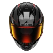 SHARK D-SKWAL 3 SIZLAR SİYAH GRİ KIRMIZI KAPALI KASK - 3
