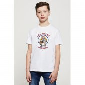Breaking Bad Los Pollos Hermanos Baskılı Unisex Çocuk Beyaz t-shirt - 1