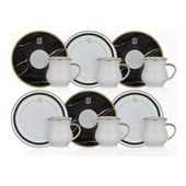 NEVA N3251 MARBLE PLUS 6 KİŞİLİK KAHVE FİNCAN TAKIMI - 3