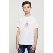 Stranger Things 11 Eleven Millie Bobby Baskılı Unisex Çocuk Beyaz t-shirt - 1