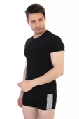 Erkek Elastanlı Siyah T-shirt 954 - 5