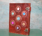 Taşlı Deri Defter Ksk3156 - 1