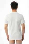 Erkek Süprem V Yaka Beyaz T-shirt 945 - 3