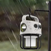 Powermaster CH-22025 Çift Işıklı Kamp Lambası El Feneri Powerbank Özellikli (Gün Işığı - Beyaz) - 7