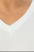 Erkek Süprem V Yaka Beyaz T-shirt 945 - 8