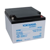 Yokohama YH-122.6 12 Volt  26 Amper Akü (165X176x125 Mm) - 1