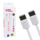 Weko Wk-26525 Beyaz Iphone 15 Type-C To Type C Şarj Kablosu - 1