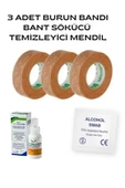 Micropore Estetik Burun Bandı ( 3lü Paket) TEMİZLEYİCİ MENDİL BANT SÖKÜCÜ HEDİYELİ - 3