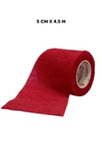 Kendinden Yapışkanlı Bandaj Desen 5 Cm X 4,5 M Desenli Kırmızı - 5