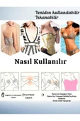 Silikon Ten Rengi Göğüs Ucu Kapatıcı Çiçek Desenli 5 Çift silikon ped (10 ADET) - 5