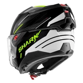 SHARK OXO RYDGER SİYAH BEYAZ SARI ÇENE AÇILIR KASK thumbnail 4