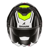 SHARK OXO RYDGER SİYAH BEYAZ SARI ÇENE AÇILIR KASK thumbnail 3